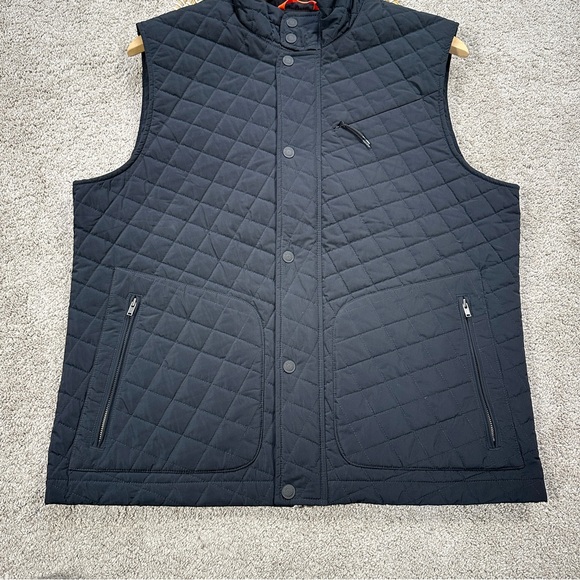 Bluffworks Men’s Horizon Quilted Vest Full Zip High Neck Travel in Black M - Picture 4 of 13
